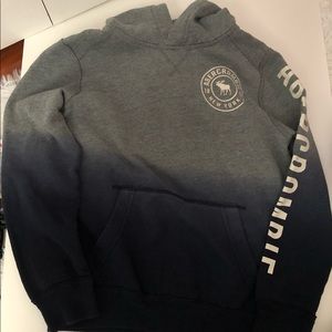 Ombré Blue Abercrombie Hoodie